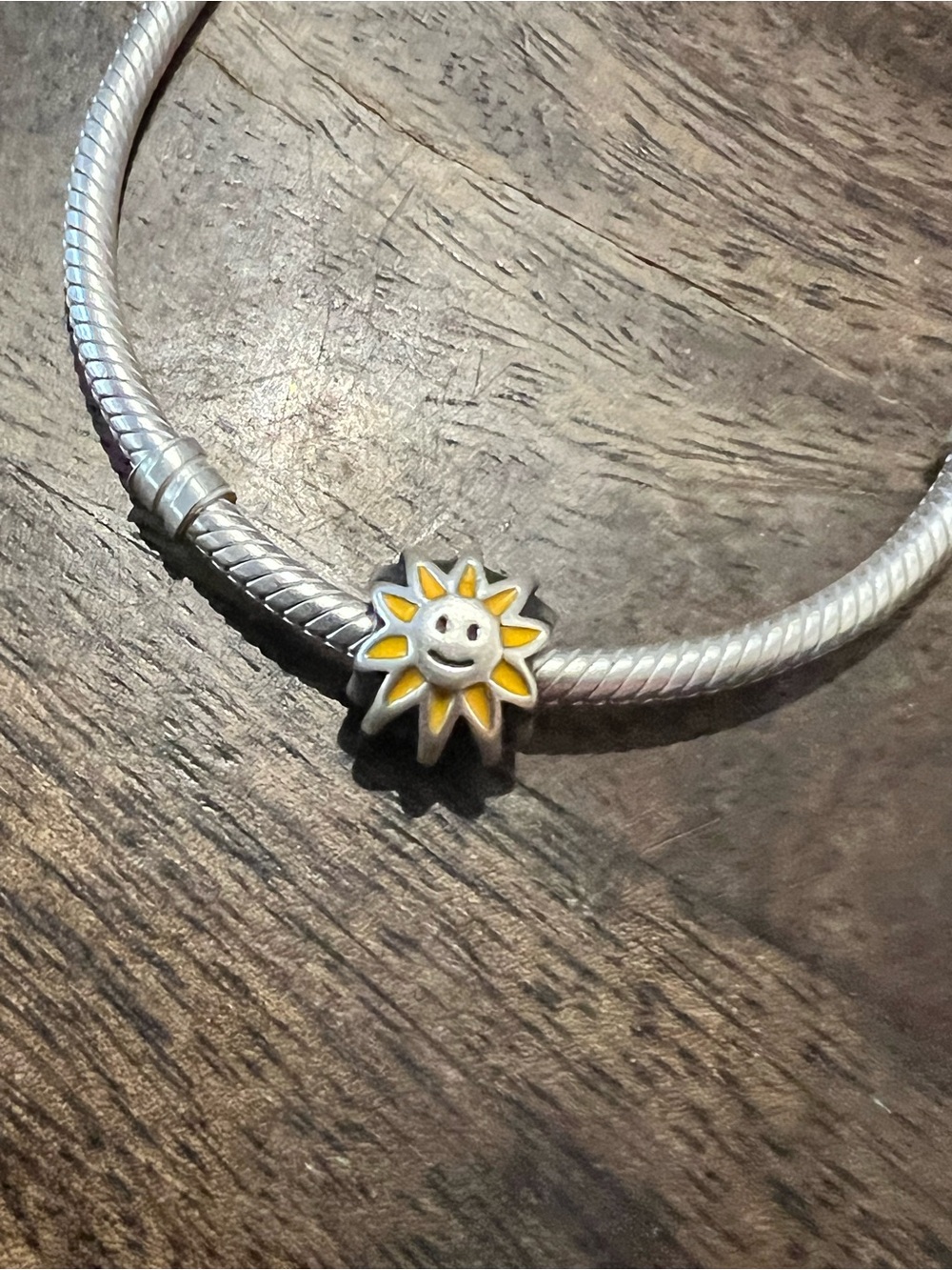 Pandora Silver Sun Charm RETIRED